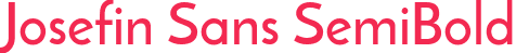 Josefin Sans SemiBold